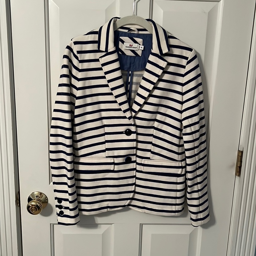 Vineyard Vines Striped Knit Blazer, size XS, NWOT